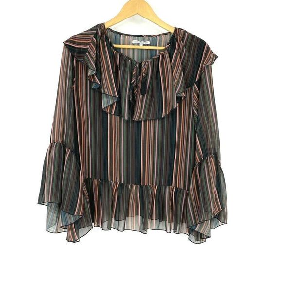 Rebecca Minkoff Shirt Striped Patti - Picture 1 of 6